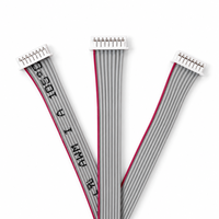 Câble plat gris MX1.25 en PVC massif avec conducteurs en cuivre étamé 2P-15P 300V, excellente stabilité du signal, conçu pour l'électronique domestique et les circuits imprimés (PCB)