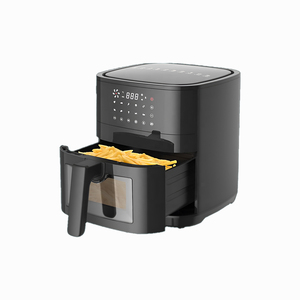 Horno Freidora de Aire Eléctrico Sudex de Doble Puerta, 5.5L, Cuadrado, Moderno, de Acero Inoxidable, con Pantalla Táctil Digital y Control por App WiFi, Artículo para el Hogar - Product Image 1