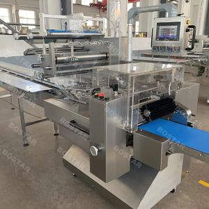 Machine d'emballage automatique de type coussin Qingdao Bostar Flow pour biscuits/pain/bonbons/sucreries - Product Image 6