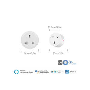 Reino Unido Tooya BSD48 Tuya Zigbee Mesh Monitor sin energía 20a 16a Can Base de actualización de firmware personalizado en módulos <span class=keywords><strong>Esp32</strong></span> Enchufe de enchufe inteligente - Product Image 2