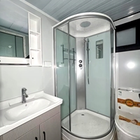 3 chambres à coucher 2 salles de bain extérieur fabriqué Duplex Double aile extensible Container Homes Plans bar 40ft Luxury House