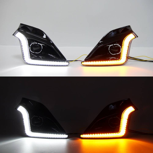2 stuks LED NIEUWE dagrijverlichting voor <span class=keywords><strong>Toyota</strong></span> <span class=keywords><strong>Hilux</strong></span> GR Sport 2023-2026, 6000K DRL + gele richtingaanwijzers met scanfunctie - Product Image 3