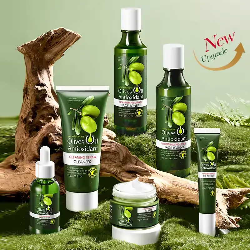 Oliven anti-falten beruhigende sechsteilige Satz Gesichtspflege Hautpflege Produkt-Set grenzüberschreitender Auslandshandel Großhandel