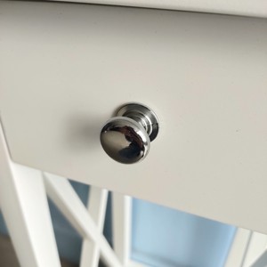 Classical Elegant Bedsid Cabinet Bedroom Night Stand Bedside <strong>Table</strong> with 1 Drawers <strong>Side</strong> <strong>Table</strong> <strong>White</strong> - Product Image 6
