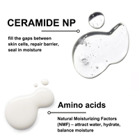 Crème hydratante à la céramide HA, marque privée OEM, réparation de la barrière cutanée, apaisement des rougeurs, crème nourrissante douce pour le visage, formule personnalisée