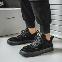 Haute qualité hommes daim chaussures pour hommes mode luxe hommes baskets en plein air marche Style chaussures hiver chaud chaussures décontractées