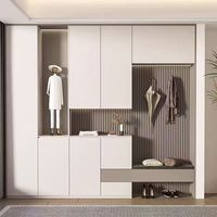 Armoire sur mesure pour toute la maison, armoire intégrée minimaliste, armoire en verre et meuble d'entrée pour projets d'aménagement intérieur