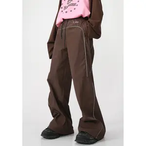 Harajuku sıcak satıcı kişilik sokak kaykay spor pantolonları Unisex tasarımcı erkekler için günlük pantolon gevşek popüler pantolon