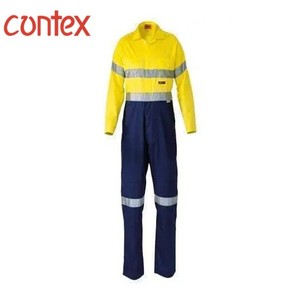 Tuta da <span class=keywords><strong>Lavoro</strong></span> Unisex in Cotone Certificata CE con Stampa UV Alta Visibilità con Nastro 3M Leggera Vendita all'Ingrosso - Product Image 5