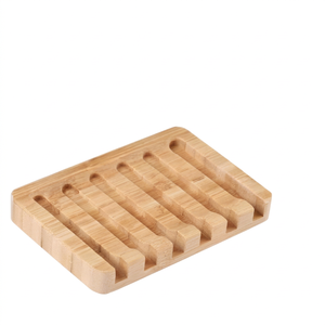 Porte-savon personnalisé avec logo, porte-savon écologique, porte-savon de voyage pour hôtel, porte-savon de bain en bois biodégradable en bambou - Product Image 1