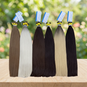 Best Bulk Human Hair Natural Straight Bundles Virgin Raw Straight Cuticle Aligned Vietnamese <b>Extensions</b> Hair <b>for</b> <b>Braiding</b> - Product Image 3