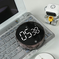 Minuteur de cuisine numérique LED pour la cuisson, la douche, l'étude, chronomètre, réveil, magnétique, électronique, compte à rebours, nouveau
