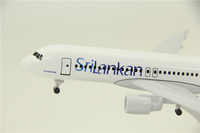 Tir réel 1/200 Détails élevés Srilankan Compagnie Artisanat avec roue 20cm A320 modèle avion artisanat