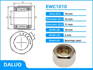 DALUO EWC1010 EWC101610 10X16X10 10*16*10 Outer Ring Hexagon 1 Way Needle Roller Bearing For Fishing Gear