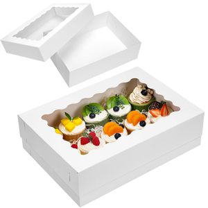 Wholesale Design Recyclable <strong>Bakery</strong> Pastry Dessert Display Food Grade Cake <strong>Box</strong> with Window - Product Image 1