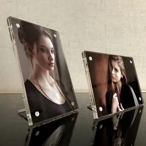 批发促销亚克力相框相框壁式磁性照片块配件装饰礼品