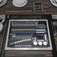 Projecteur d'éclairage DJ professionnel LED par têtes mobiles 1024 DMX Console effets de scène E27 ampoule Base musicien Flightcase emballé
