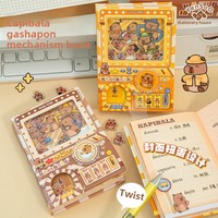 Machine à œufs torsadés Capybara, mini carnet de poche pour enfants, mécanisme de reliure portable Kapibara, manuel, cadeau d'anniversaire