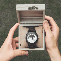 Livraison rapide, montre en bois de qualité originale japonaise, mouvement à quartz, style vintage classique, dessin animé carré, éco-mode, OEM