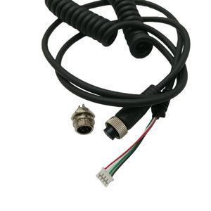 JIULAI M12-5 구리 전원 커넥터 2-8핀 수/암형 IP65 110V -25~+85C 케이블 어댑터 벌크헤드 패널 마운트 차폐 배터리 - Product Image 3