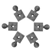 Yuetian éducatif ABS jouet briques bloc de construction Kits de bricolage modifié 2X2 avec boule et trou d'essieu modèle No.57909