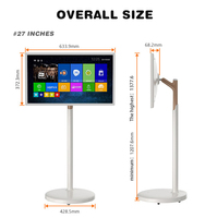 Écran rotatif intelligent 2023, écran tactile 27/32 pouces, affichage IPS LED HDTV, Android 10, 4G+128G, unité mobile pour les petites amies