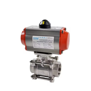 Covna 90 ngày cửa sổ không khí Thiết bị truyền động van khí nén ren nước không gỉ khí nén Thiết bị truyền động đôi diễn xuất khí nén van bi - Product Image 3