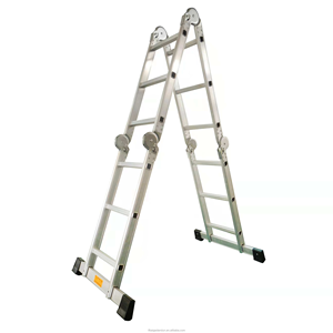 บันไดอเนกประสงค์ EN131 ขายดี 4 ตอน 3 ขั้น บันไดพับได้หลายแบบ - Product Image 1