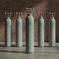Cilindro de Gas Helio de Alta Capacidad de Flujo, Recipiente a Presión de 15L, Botella de Helio Ligera y Vacía con Logotipo Personalizado y Certificación Completa