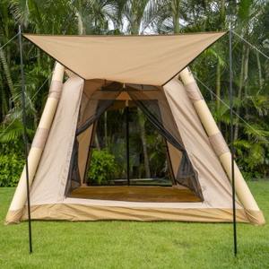 Tente pop-up ZP 210x210x145cm, double couche, imperméable, ouverture automatique rapide, pour 3-4 personnes, camping en plein air - Product Image 2