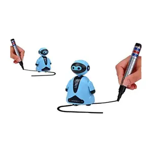 儿童益智玩具智能笔追踪机器人带led灯迷你笔感应机器人玩具儿童礼物