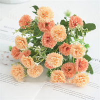 Bouquet miniature rustique de 20 tiges de fleurs artificielles, résistant aux UV, inaltérable, aspect lilas-carnation, décoration de table, fenêtre, maison