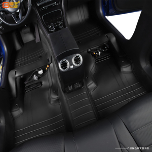 Alfombrilla de Piso para Automóvil de Diseño de Lujo, Cobertura Completa de 360°, Cuero Nappa Antideslizante, 5 Piezas, Tamaño Personalizable, Acabado Mate - Product Image 4