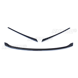 Kit carrosserie pour Honda Civic 11e génération 2022, bande de calandre avant, garniture noire brillante, style sport, calandre avant, accessoires de voiture - Product Image 5