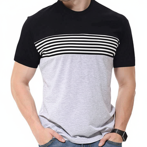 Blanc plaine col rond à manches longues t-shirts hommes col rond t-shirts Promotion pas cher séchage rapide Polyester tricoté plaine teint t-shirts - Product Image 1