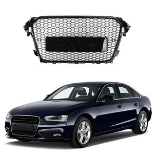 Grille <span class=keywords><strong>centrale</strong></span> avant Grille en nid d'abeille pour <span class=keywords><strong>Audi</strong></span> 06-24 A4 <span class=keywords><strong>S4</strong></span> B8 B8.5 B9.5 RS4 Noir brillant Grille en nid d'abeille Quattro - Product Image 3