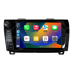 Autoradio 9 pouces pour <span class=keywords><strong>Toyota</strong></span> Tundra XK50 Sequoia XK60, lecteur multimédia Android Auto, écran GPS, autoradio, unité principale, <span class=keywords><strong>Carplay</strong></span> - Product Image 1