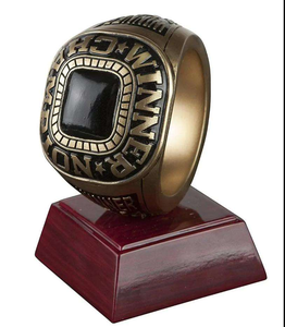 Su misura Super grande grande anello trofeo ABS resina artigianale per gli appassionati di calcio Softball regalo commemorativo per la lega - Product Image 3