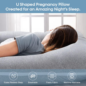 Yatone Premium yumuşak u-şekil vücut yastığı rahat ve destekleyici annelik gebelik yastığı - Product Image 3