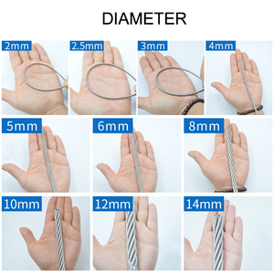 Câble de suspension 1*7 en acier galvanisé pour jardin, câble de plafond à 7 brins en acier - Product Image 2