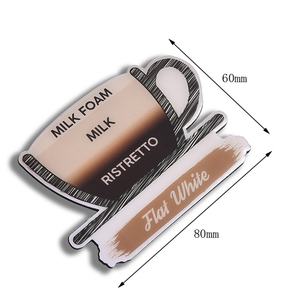 Imán para Refrigerador con Diseño de Taza de Café, Color Marrón, Adhesivo Epóxico, Regalo Práctico - Product Image 2