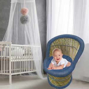 Good Quality Cute Bamboo Modern Kids Chair Photography Prop for Newborn Babies Garden & Bedroom Use Infants Dining Chair - Product Image 1