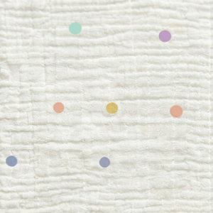 Tissu en <span class=keywords><strong>double</strong></span> <span class=keywords><strong>gaze</strong></span> 100% coton, imprimé <span class=keywords><strong>à</strong></span> <span class=keywords><strong>pois</strong></span> colorés, pour robes de femmes et vêtements pour bébés - Product Image 6