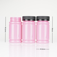 Bouteilles de pilules en plastique PET vides pour soins de santé, protection UV, 100 ml, 120 ml, étanches, hermétiques, en forme de capsule