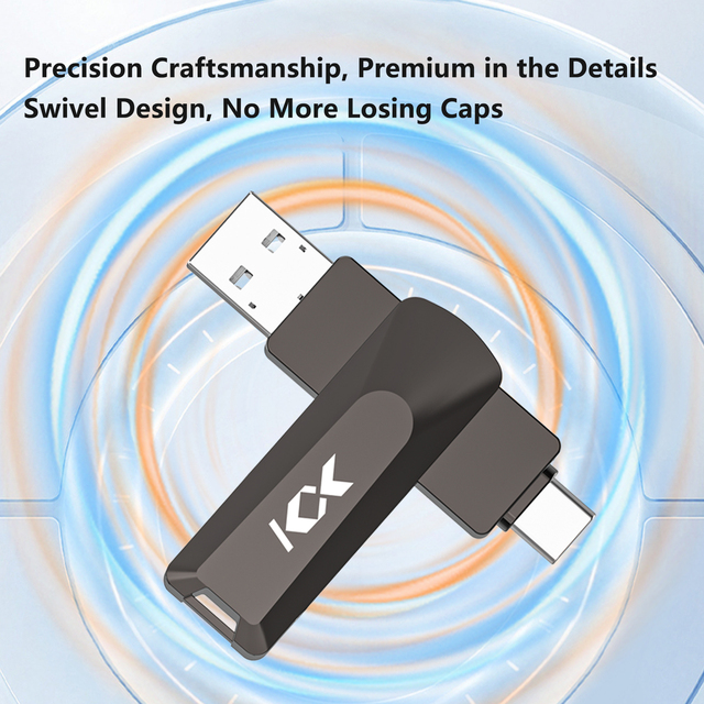 USB 3.0 Rotating Metal Type-C Flash Drive OTG Custom Package Factory New 64GB 128GB 256G 512GB Pendrive Type Flash Memory Disk