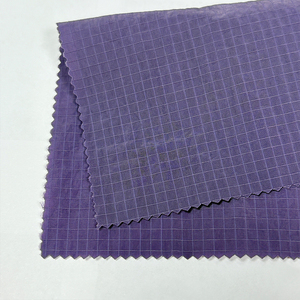 Tecido de Nylon Ripstop Xadrez de 80gsm à Prova d'Água de Qualidade para Atacado, Amostra Grátis, Tecido Jacquard em Grade para Jaquetas - Product Image 3