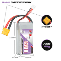 GAONENG GNB 1300MAH 7.6V HV 2S 60C 120C HV XT60 Baterai LiPo Soft Pack Jarak Jauh untuk Drone FPV Freestyle LiHV Tegangan Tinggi