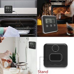 Lớn LCD kỹ thuật số nấu ăn thự<span class=keywords><strong>c</strong></span> phẩm thịt Nhiệt kế cho người hút thuố<span class=keywords><strong>c</strong></span> Lò nướng nhà bếp BBQ nướng Nhiệt kế với SS nhiệt độ thăm dò - Product Image 3