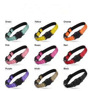 छोटे मध्यम कुत्तों के लिए ठोस एंटी-एस्केप नायलॉन कुत्ते कॉलर पट्टा सेट क्रॉस-बॉर्डर डिज़ाइन - Product Image 3