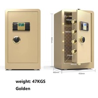 Coffre-fort électronique avec serrure et clé maîtresse, coffres-forts en acier, boîte à argent, coffre-fort bancaire de haute qualité, armoire de sécurité pour la maison, l'hôtel, le bureau